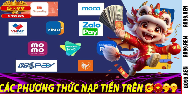 Các Phương Thức Nạp Tiền Trên Go99